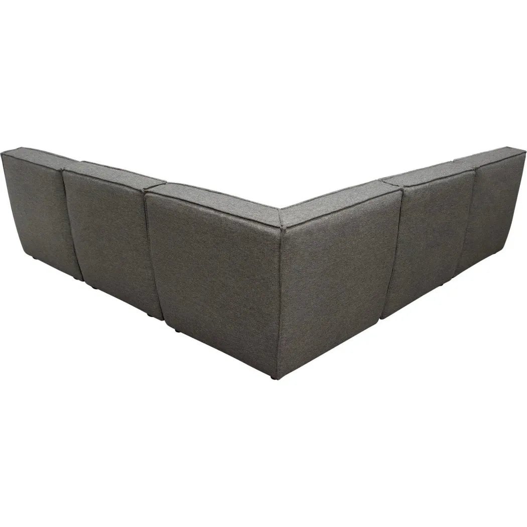 5PC Corner Modular Sectional In Grey