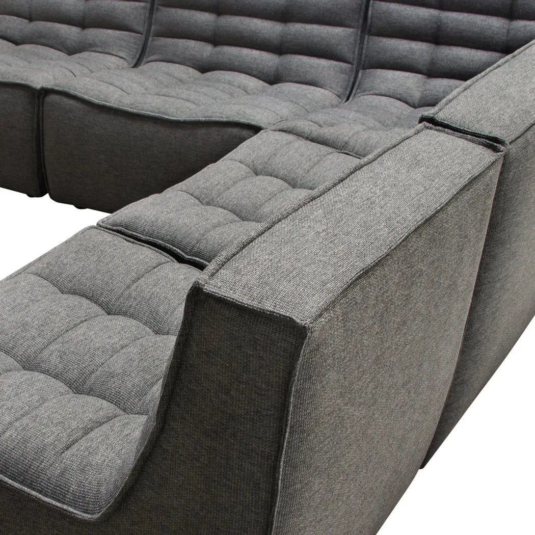 5PC Corner Modular Sectional In Grey