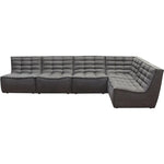 5PC Corner Modular Sectional In Grey