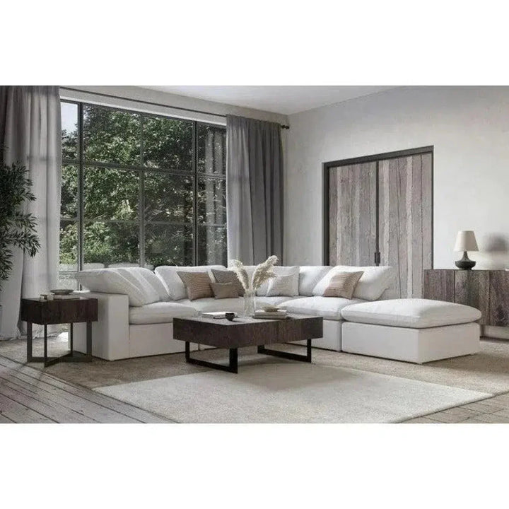 5PC Stain Resistant Terra White Dream Modular-Modular Sofas-Moe's Home-LOOMLAN