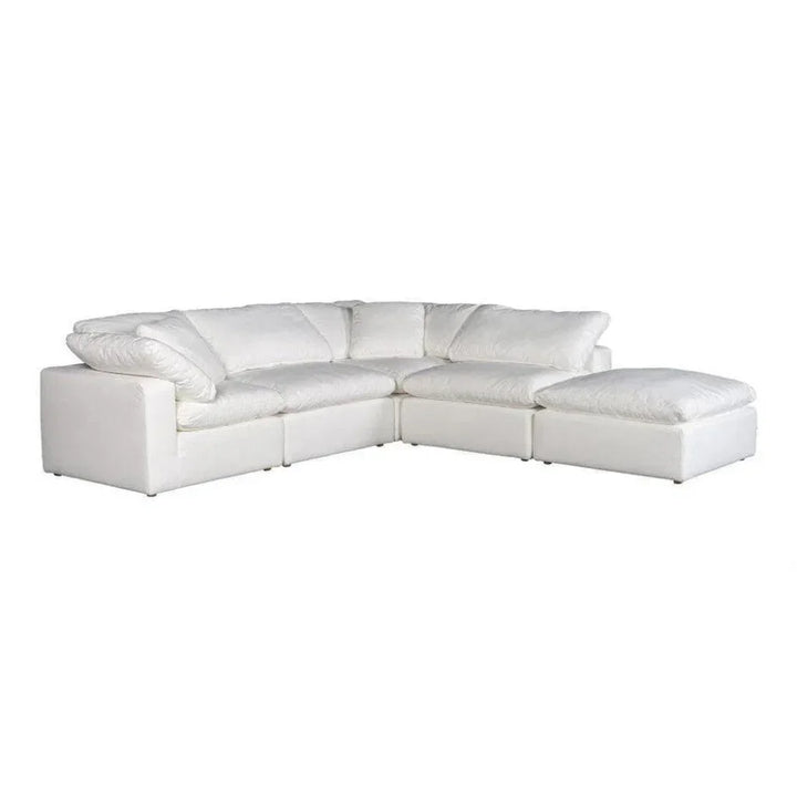 5PC Stain Resistant Terra White Dream Modular-Modular Sofas-Moe's Home-LOOMLAN