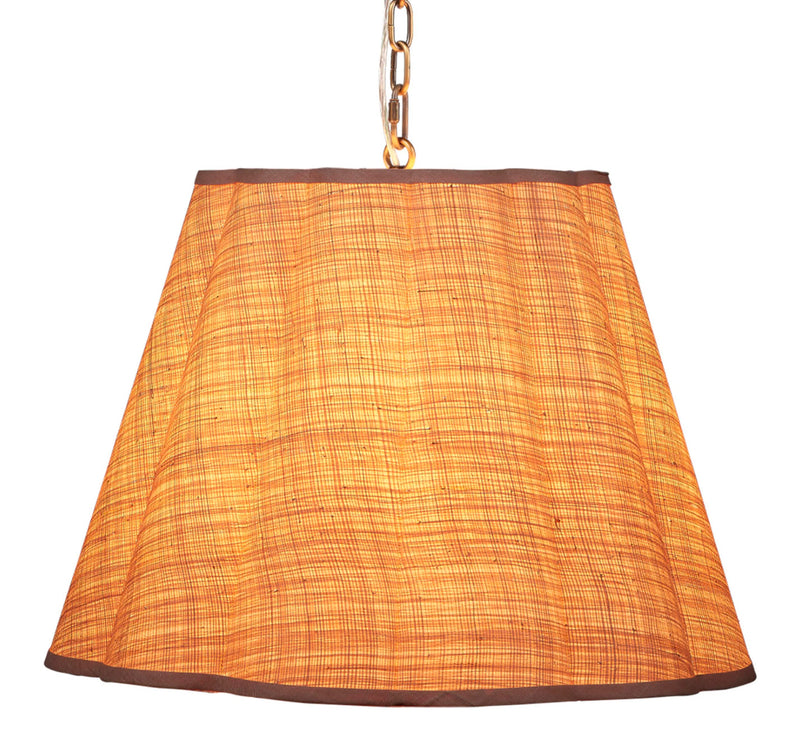 Scalloped 1-Light Hanging Pendant