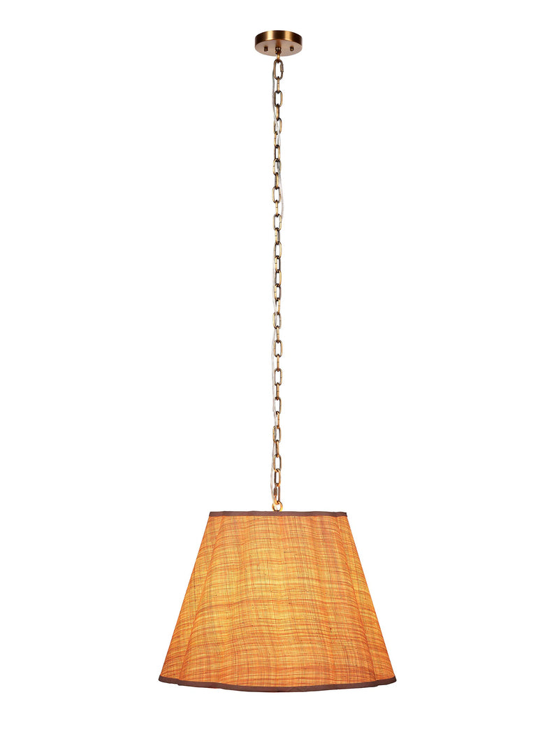 Scalloped 1-Light Hanging Pendant