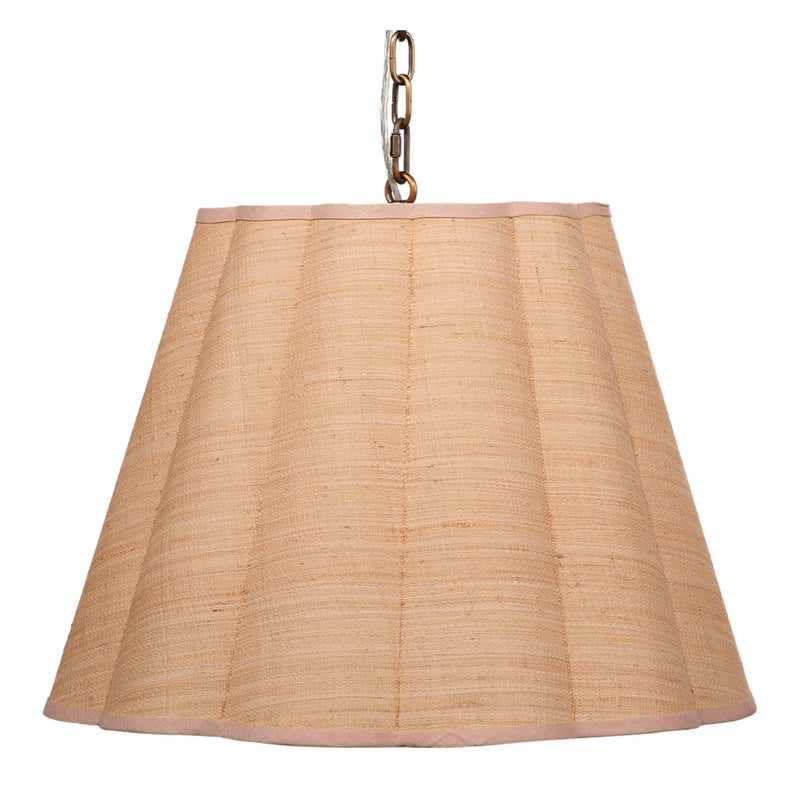 Scalloped 1-Light Hanging Pendant