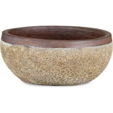 5.5 in. Lyra Ceramic Brown Planter