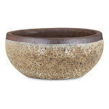 5.5 in. Lyra Ceramic Brown Planter