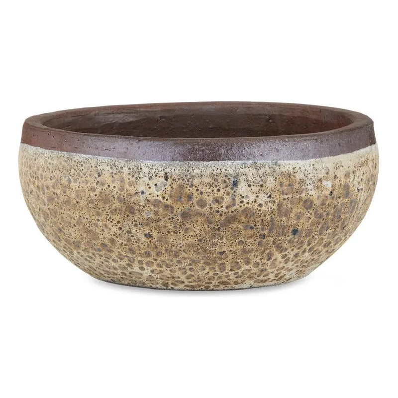 5.5 in. Lyra Ceramic Brown Planter