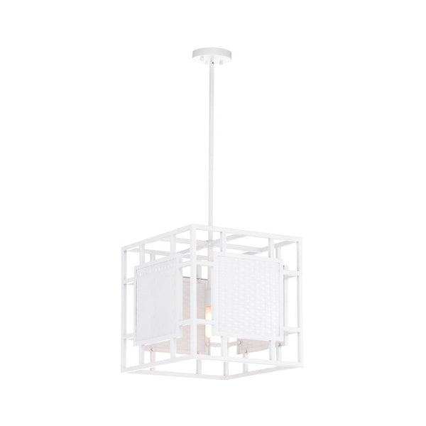 Trellis Modern White Light Fixture Pendant