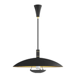 Wendell Pendant Light Modern Black And Brass Design