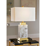 Park Place Natural White Alabaster Table Lamp