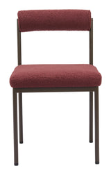 Livorno Armless Red Dining Chair