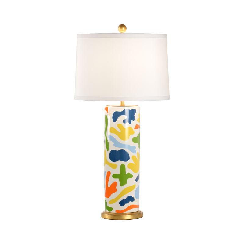 Danton Ceramic With Gold Accents Table Lamp