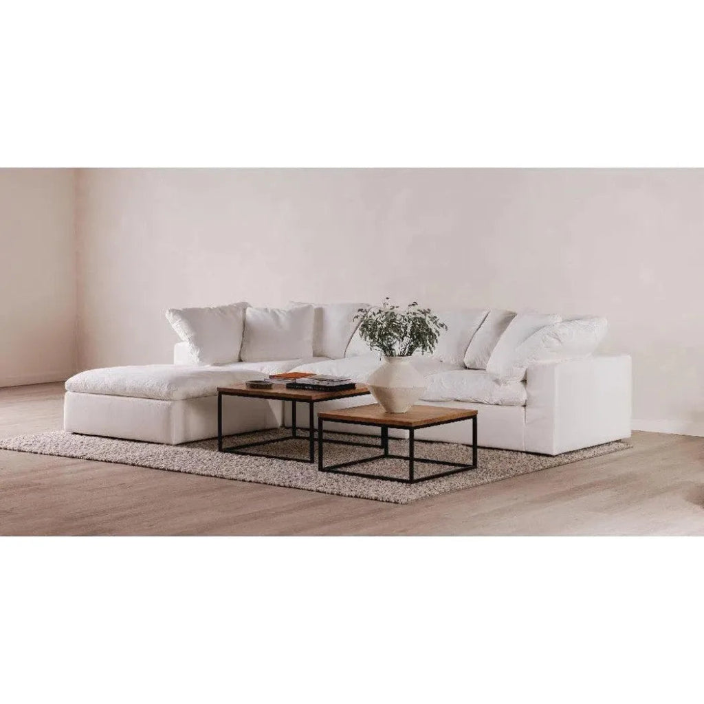 5PC Performance Terra White Modular - LOOMLAN - Moe's Home - Modular Sofas