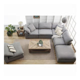 5PC Stain Resistant Grey Large Classic Modular - LOOMLAN - Moe's Home - Modular Sofas