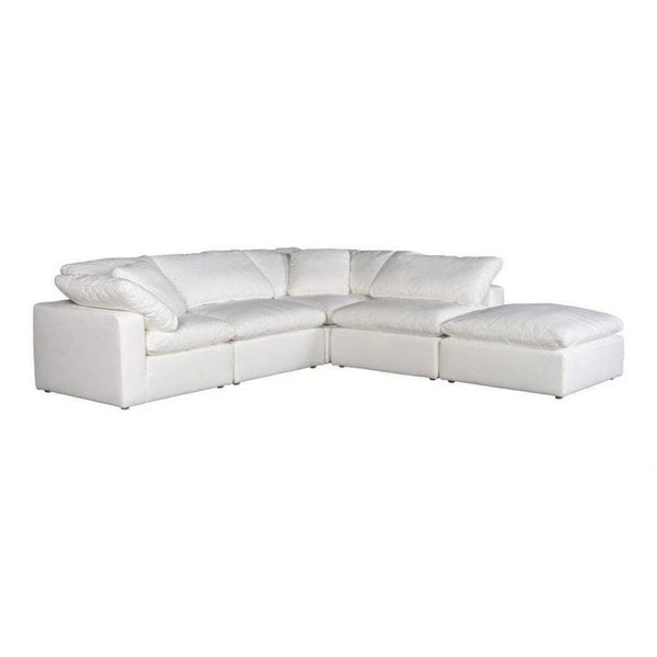 5PC Stain Resistant Terra White Dream Modular - LOOMLAN - Moe's Home - Modular Sofas