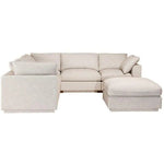 6 PC Set Taupe Linen Signature Modular Sofa