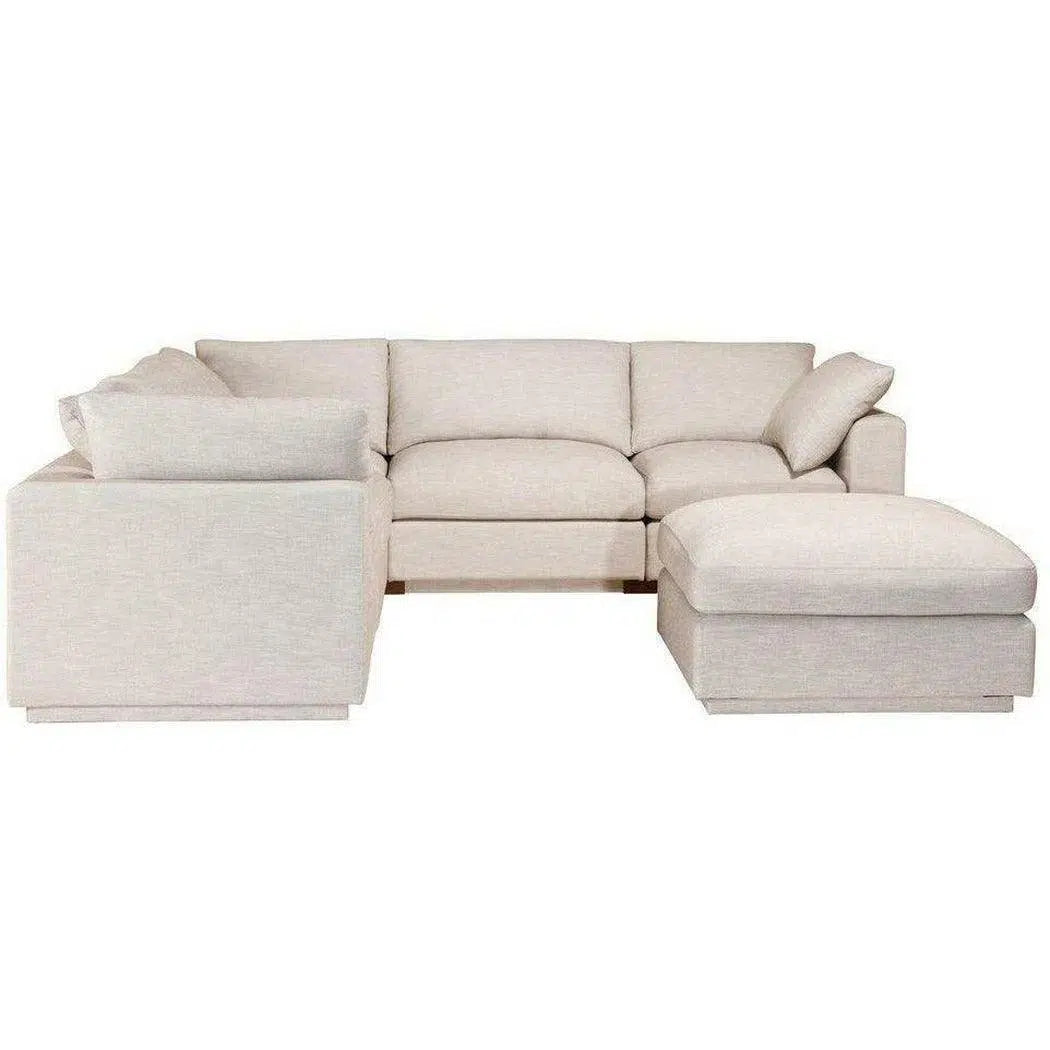 6 PC Set Taupe Linen Signature Modular Sofa