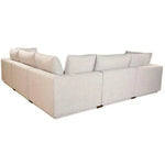 6 PC Set Taupe Linen Signature Modular Sofa