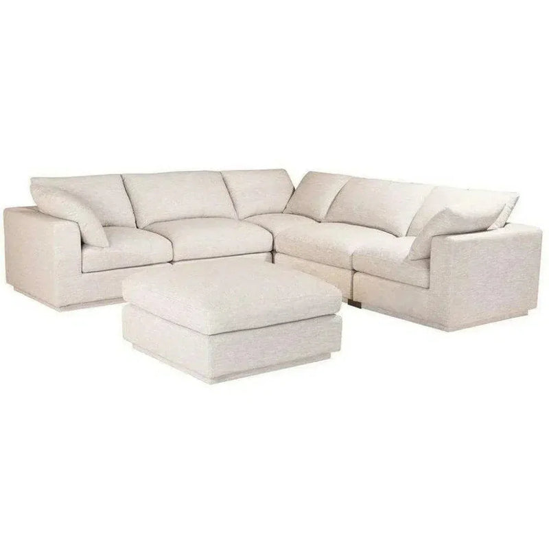6 PC Set Taupe Linen Signature Modular Sofa - LOOMLAN - Moe's Home - Modular Sofas