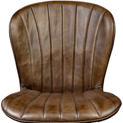 Peloso Leather Upholstered Armless Side Chair