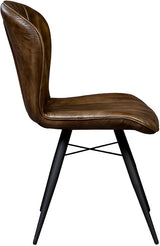 Peloso Leather Upholstered Armless Side Chair