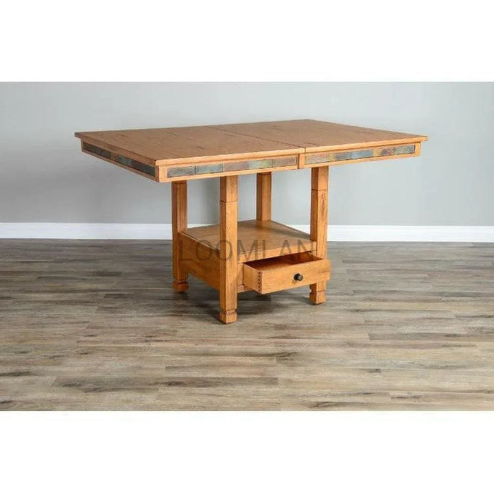 Extendable Wood Dining Table 60-72 Inch | LOOMLAN