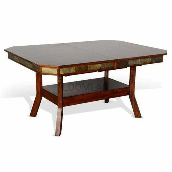 60-90" Adjustable Height Dining Table With Extension Leaves Counter Tables LOOMLAN By Sunny D