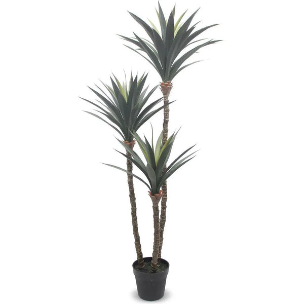 Le Present-60'' Faux Botanical Outdoor Green Dracaena-Potted Plants-LOOMLAN