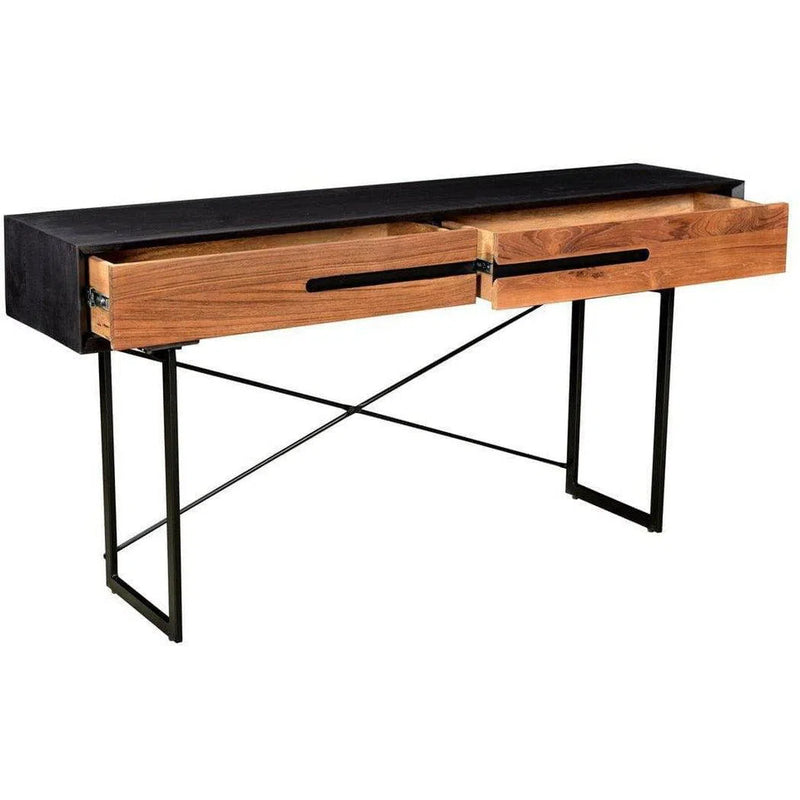 60 Inch Console Table Brown Scandinavian Console Tables LOOMLAN By Moe's Home
