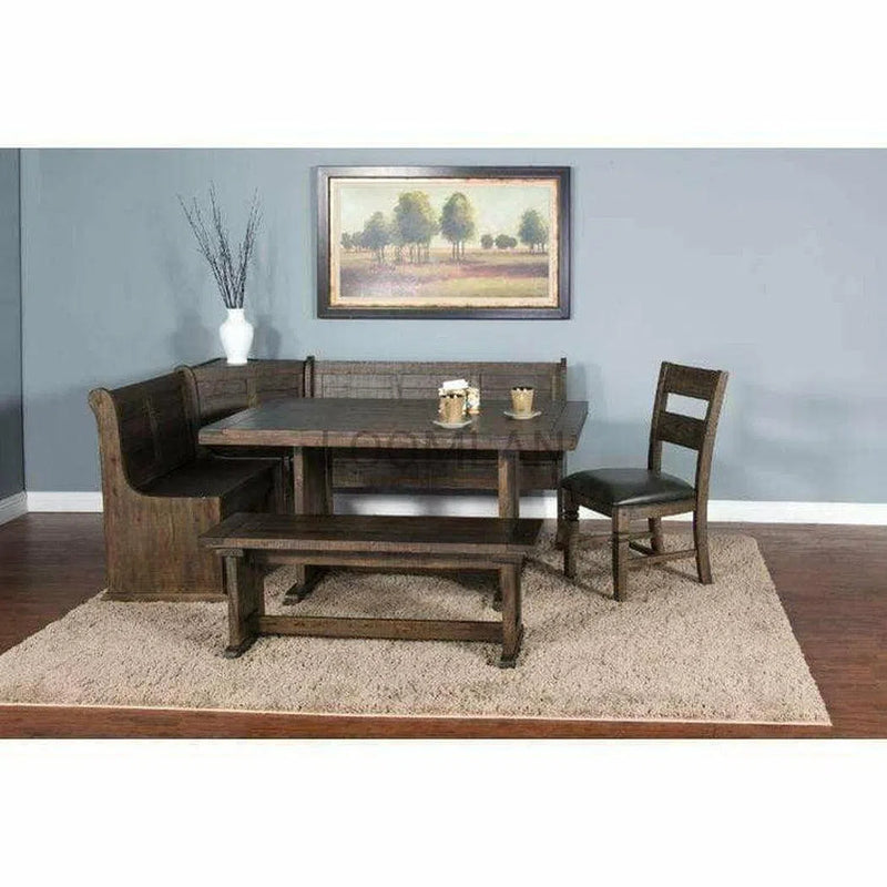 60" Rectangular Breakfast Nook Dining Set with Storage Under Bench Dining Table Sets LOOMLAN By Sunny D