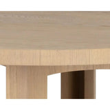 60" Elma Wooden Round Dining Table - LOOMLAN - SUNPAN - Dining Tables