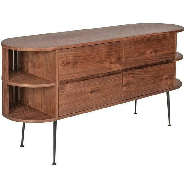 62.5 Inch Sideboard Brown Mid-Century Modern Sideboards LOOMLAN By Moe's Home