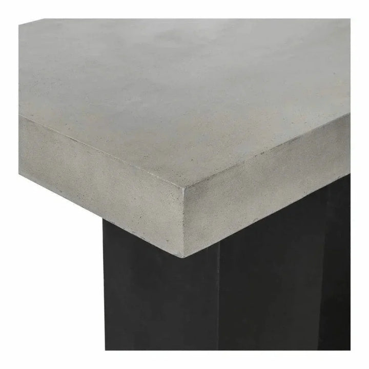 63 Inch Outdoor Bar Table Grey Contemporary-Outdoor Counter Tables-Moe's Home-LOOMLAN