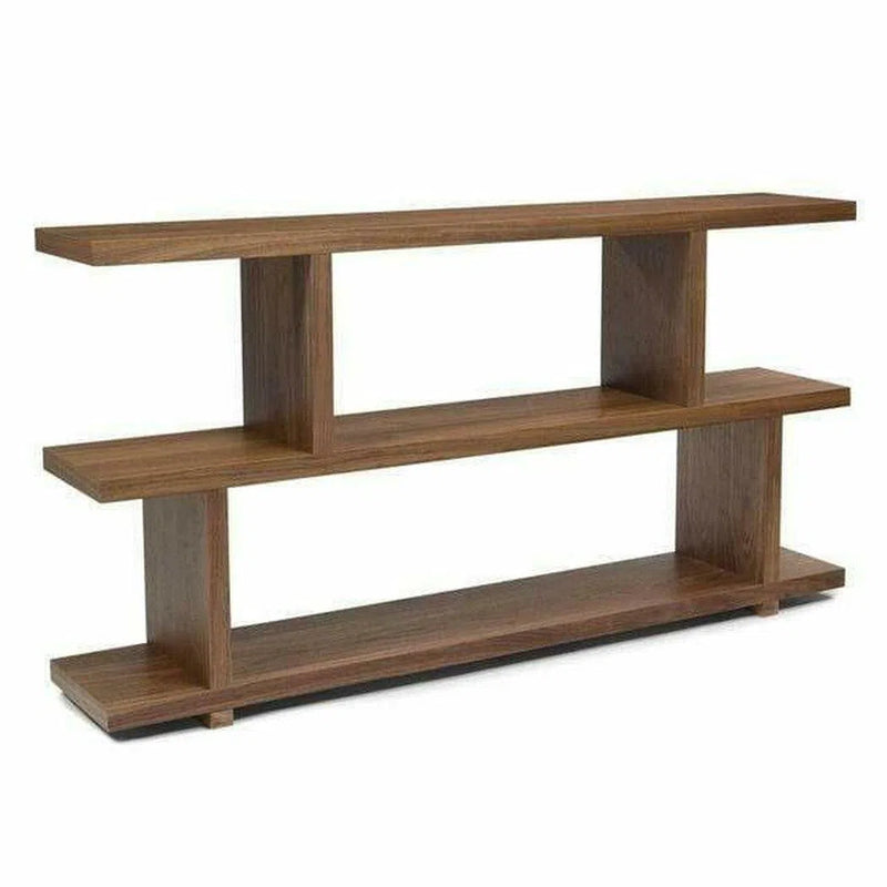 63 Inch Shelf Small Walnut Brown Contemporary Etageres LOOMLAN By Moe's Home