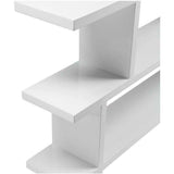 63 Inch Shelf Small White Contemporary Etageres LOOMLAN By Moe's Home