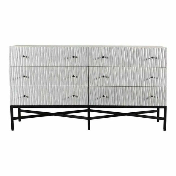 64 Inch Dresser White Contemporary Dressers LOOMLAN By Moe's Home