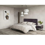 64 Inch Queen Bed Grey Contemporary Beds LOOMLAN By Moe's Home