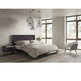64 Inch Queen Bed Grey Contemporary Beds LOOMLAN By Moe's Home