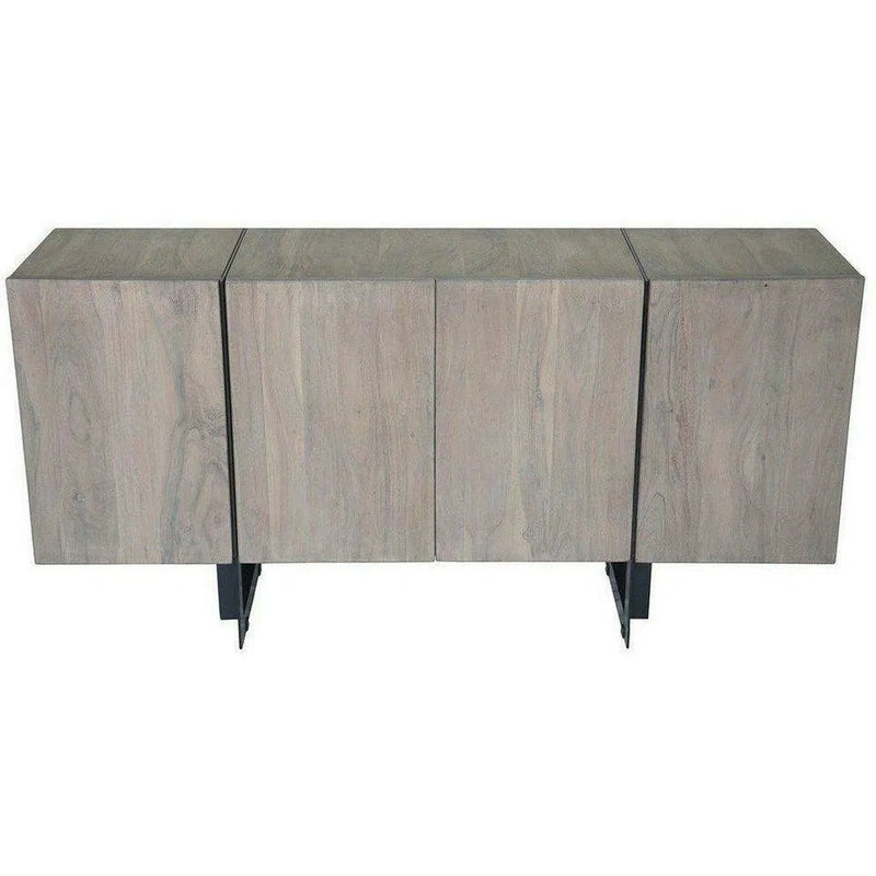 64 Inch Sideboard Small Blush Grey Contemporary Sideboards LOOMLAN By Moe's Home