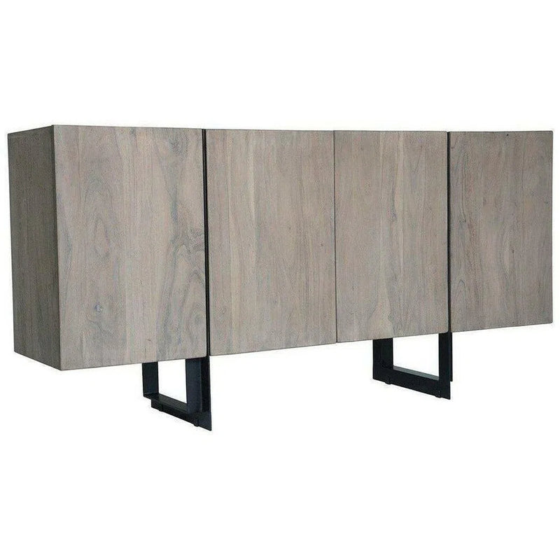 64 Inch Sideboard Small Blush Grey Contemporary Sideboards LOOMLAN By Moe's Home