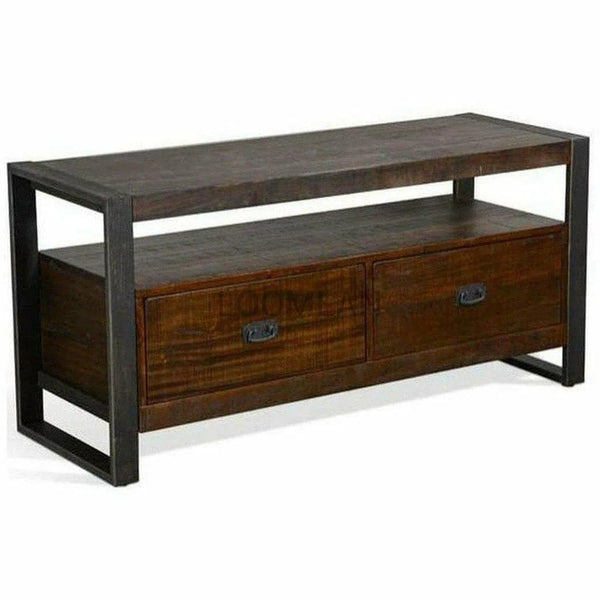 64" TV Stand Media Console Modern Rustic Industrial Cabinet TV Stands & Media Centers LOOMLAN By Sunny D
