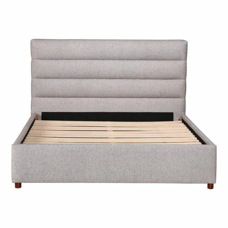 65 Inch Queen Bed Light Grey Contemporary Beds LOOMLAN By Moe's Home
