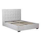 65 Inch Storage Bed Queen Sand Grey Contemporary Beds LOOMLAN By Moe's Home