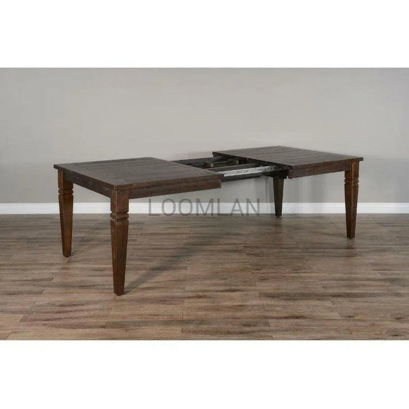 66-90" Wood Extendable Dining Table with 2 Extension Leaves Dining Tables LOOMLAN By Sunny D