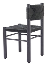 Iska Aluminum Black Armless Dining Chair (Set of 2)