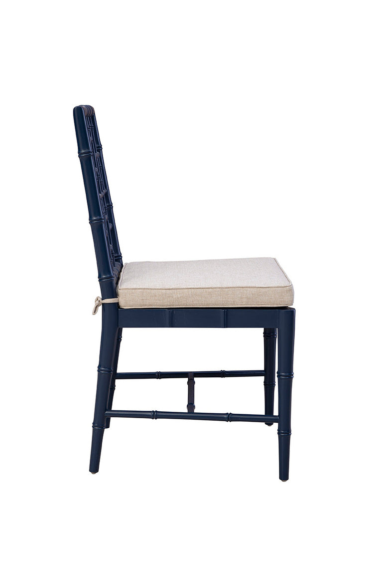 Hugo Linen Upholstered Armless Side Chair