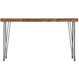 67 Inch Console Table Natural Industrial