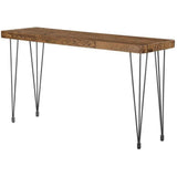 67 Inch Console Table Natural Industrial