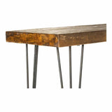 67 Inch Console Table Natural Industrial