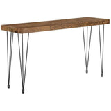 67 Inch Console Table Natural Industrial